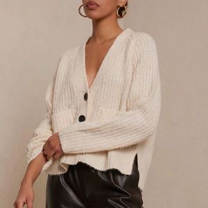 ALC Cleveland Knit Cardigan Ivory Size S